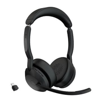 slomart Jabra Evolve2 55 Link380c MS Stereo bežične slušalice, crne