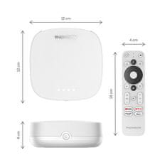Thomson Plus 270 multimedijski player, 4K UHD, Google TV, bijela (čisto bijela)