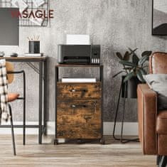 Songmics Ormarić za spise 69x44x382 cm smeđa