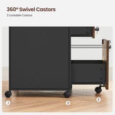 Songmics Ormarić za spise 69x44x382 cm smeđa