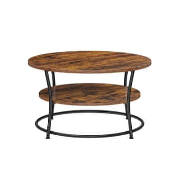 Songmics Stolić za kavu 80x80x465 cm smeđa