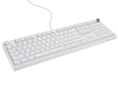 Genesis Thor 404 mehanička tipkovnica za igranje, Outemu Peach Silent V3 prekidači, RGB, bijela
