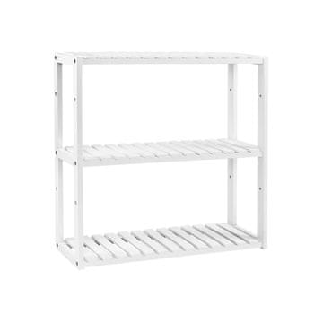 Songmics Polica 3 razine 60x15x55 cm bijela