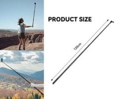 SJCAM Selfie štap, izvlačiv / teleskopski, 120 cm, crni