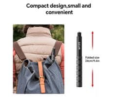 SJCAM Selfie štap, izvlačiv / teleskopski, 120 cm, crni