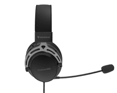 Genesis TORON 301 slušalice, odvojivi mikrofon/kabel, ultra lagane, univerzalna povezivost, crne