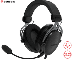Genesis TORON 531 slušalice, odvojivi mikrofon/kabel, dodatni jastučići za uši, crne
