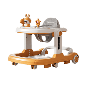 Tavalax 3-u-1 sklopiva hodalica za bebe s glazbom i sigurnosnim funkcijama, orange