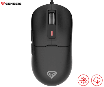 Genesis Krypton 660 žični gaming miš, 12.000 DPI, RGB, lagani, crni (Onyx Black)