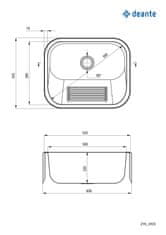 Deante garažni sudoper ZYK 0100, inox