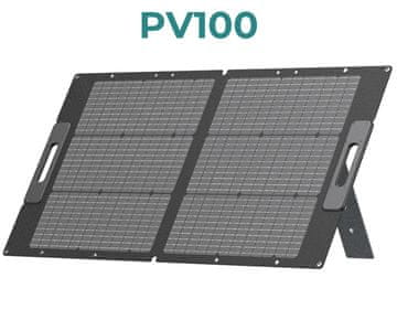BLUETTI PV100 solarni panel v uporabi