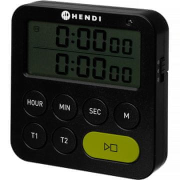 Hendi Tajmer, dvostruki rasponski timer, 3 načina alarma do 100 minuta