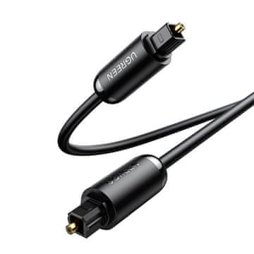 Ugreen Optički audio kabel digitalni optički kabel Toslink SPDIF 1,5 m sivi