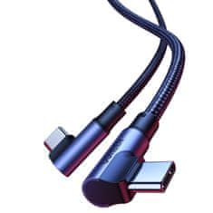Ugreen Kutni pleteni kabel USB-C za brzo punjenje PD 100W 1m crni