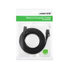 Ugreen Plosnati patch kabel LAN STP RJ45 Cat 7 10Gbps 10m crni