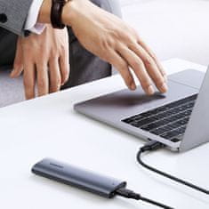 Ugreen M.2 SuperSpeed 10Gbps SSD kućište + 0,5m USB-C kabel, sivo