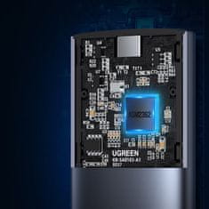Ugreen M.2 SuperSpeed 10Gbps SSD kućište + 0,5m USB-C kabel, sivo