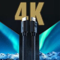 Ugreen HDMI 2.0 4K 2 m crni izdržljivi pleteni kabel