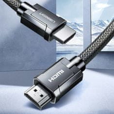 Ugreen HDMI 2.1 8K 4K 3D 48Gbps HDR VRR QMS ALLM eARC QFT kabel 2 m sivi