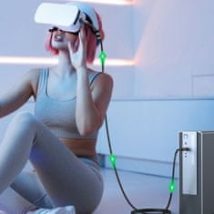 Ugreen Kutni USB-C kabel s podrškom za Oculus Quest 2 VR naočale 60W 5m crni
