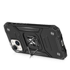 WOZINSKY Ring Armor maskica s držačem za prst za iPhone 15 Plus, crvena