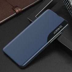 HURTEL Futrola za Samsung S24+ s preklopom i postoljem od eko kože View Case plava