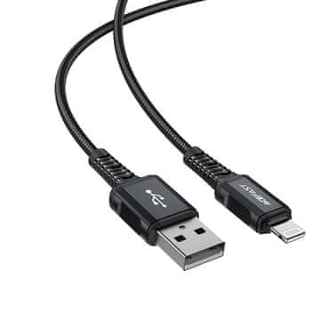 AceFast MFI kabel za iPhone USB - Lightning 2.4A 1.8m crni