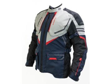 Cappa Racing Muška moto jakna ENZO, tekstilna, plava / crvena