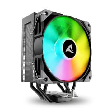 Sharkoon CPU A40 RGB BLACK AIR COOLER 120mm PWM 220W hladnjak za procesor