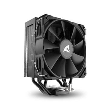 Sharkoon CPU A40 crni zračni hladnjak 120 mm PWM 220 W hladnjak za procesor