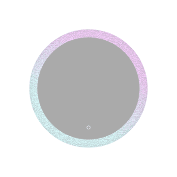 S6 Steklarstvo Šest LED ogledalo S615A, fi70cm, višebojno akrilno staklo