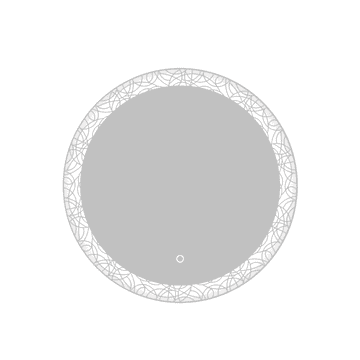 S6 Steklarstvo Šest LED ogledalo S613A, fi 70cm, sa uzorkom