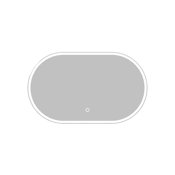 S6 Steklarstvo Šest LED ogledalo S612A, 100x60cm