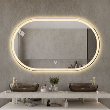 S6 Steklarstvo Šest Kupaonsko LED ogledalo S612A, 100x60cm