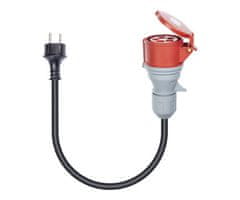 Platinet A11C35S prijenosni adapter za punjenje/napajanje električnih vozila, 3,6 kW, 16 A, 3-fazni, crni