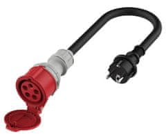 Platinet A11C35S prijenosni adapter za punjenje/napajanje električnih vozila, 3,6 kW, 16 A, 3-fazni, crni