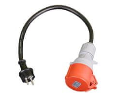 Platinet A11C35S prijenosni adapter za punjenje/napajanje električnih vozila, 3,6 kW, 16 A, 3-fazni, crni