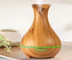 Platinet PADYM010LW ovlaživač zraka i raspršivač eteričnog ulja, LED rasvjeta, svijetla imitacija drva