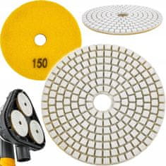 Powermat Dijamantni disk za mokro-suho brušenje s čičkom 100 mm P150