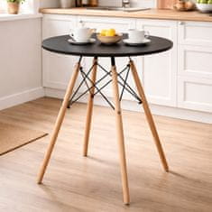 Aga Blagovaonski stol 60 cm Crni