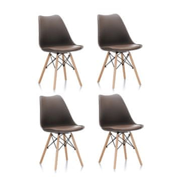 Aga 4x Blagovaonska stolica MR2035 Smeđa