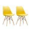 Aga 2x Stolice za blagovaonicu MR2035 Žuta