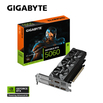 Gigabyte GeForce RTX 5060 OC niskoprofilna 8G grafička kartica, 8GB GDDR6, PCI-E 4.0 (GV-N5060OC-8GL)