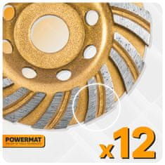Powermat Dijamantni TURBO disk za strojno brušenje betona 100 mm