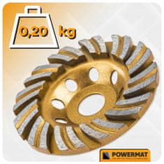 Powermat Dijamantni TURBO disk za strojno brušenje betona 100 mm