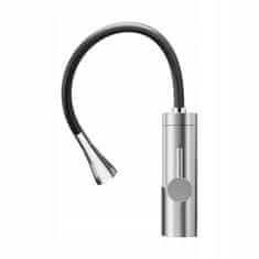 Teesa Električni protočni bojler za kuhinju od nehrđajućeg čelika s LCD zaslonom, 3000 W, s fleksibilnim izljevom