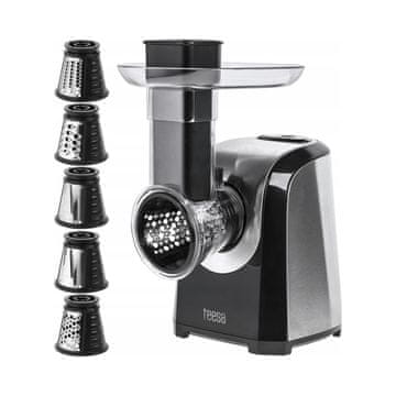 Teesa Električni rezač i ribač povrća od nehrđajućeg čelika od 150 W