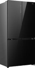 Hisense RQ768N4GBE samostojeći hladnjak s četvero vrata, crni, 591 l