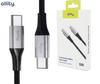 Allity AUC-01 USB-C na USB-C kabel, 100 W, 2 m, najlon, crni