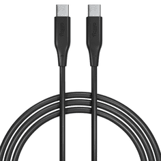Allity ALLITY AUC-02 podatkovni kabel USB-C na USB-C, 60W, 1m, silikonski, crni